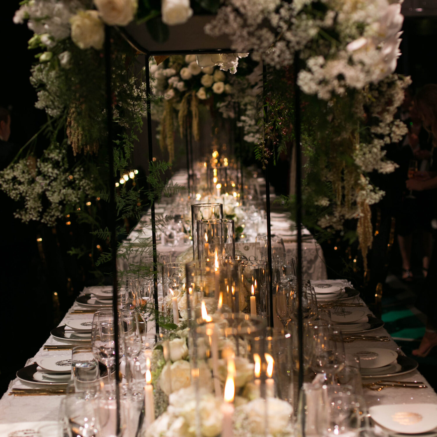 Rectangle Floral Stand - White - Event Artillery