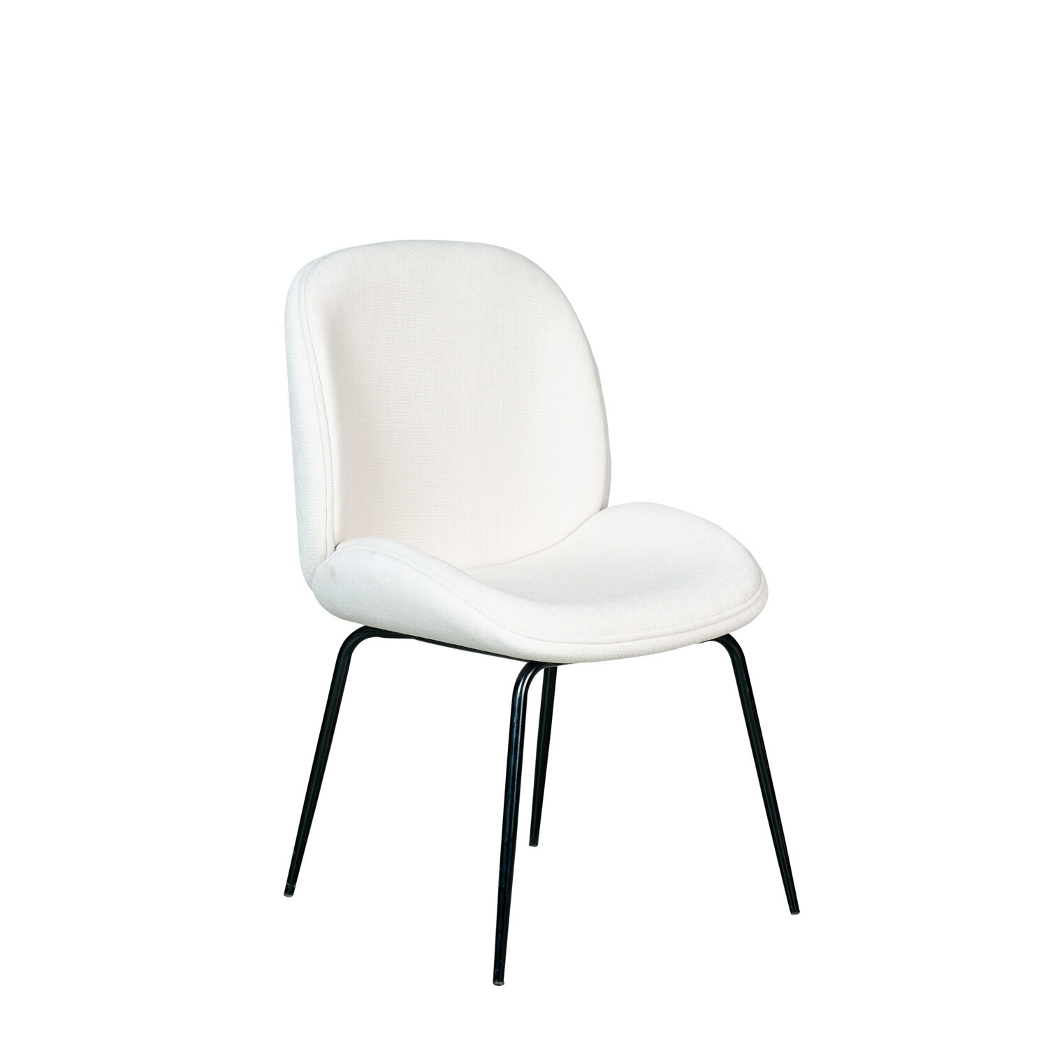 Grace Occasional Chair - White Seat & Black Legs - Event Artillery